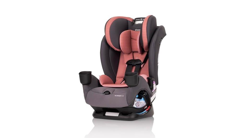 pink slim convertible car seat