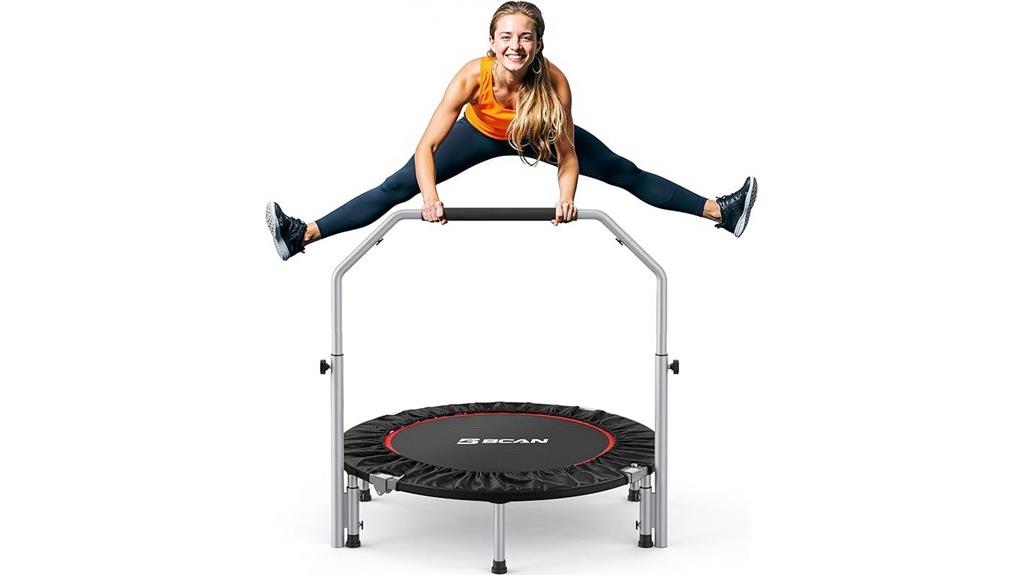 portable adjustable mini trampoline