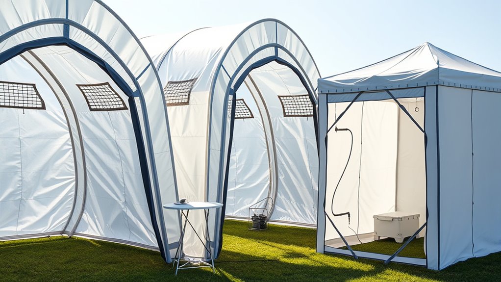 portable spray shelters diy