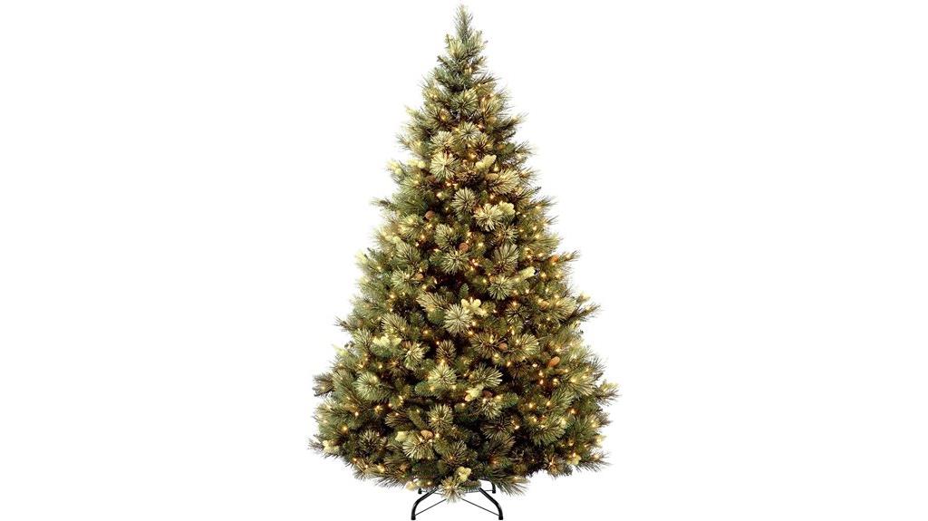 pre lit 6 5 ft artificial christmas