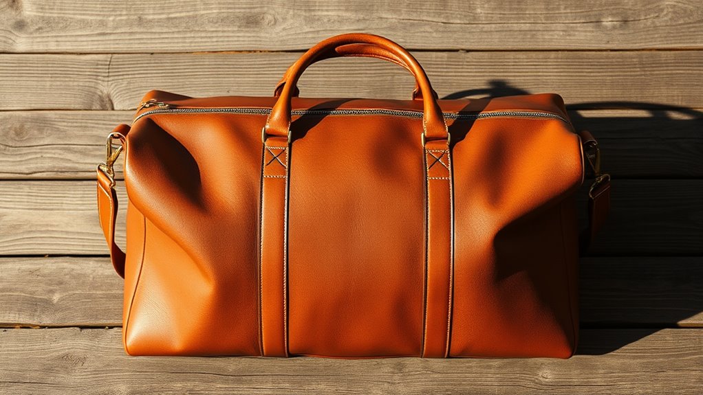 premium leather travel bag selection