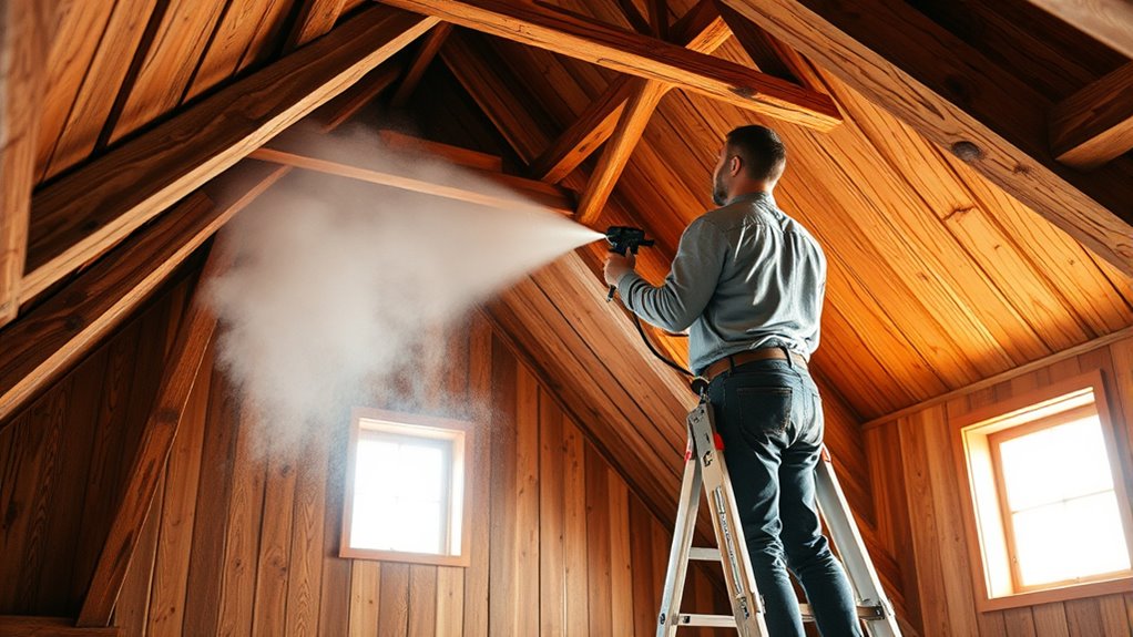 proper spraying and brushing technique