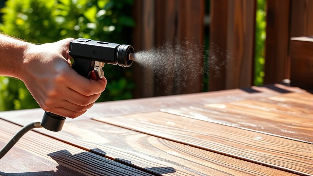 proper spraying and brushing techniques