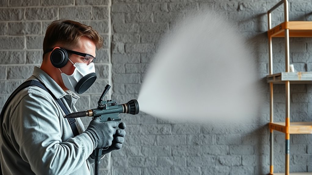 proper spraying technique and safety