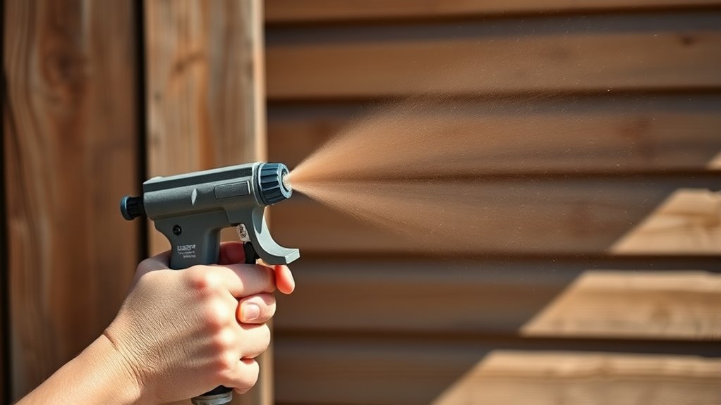 proper stain spray techniques