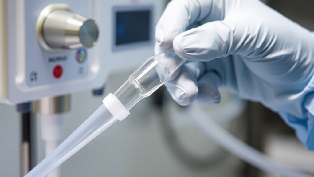 proper suction tube handling