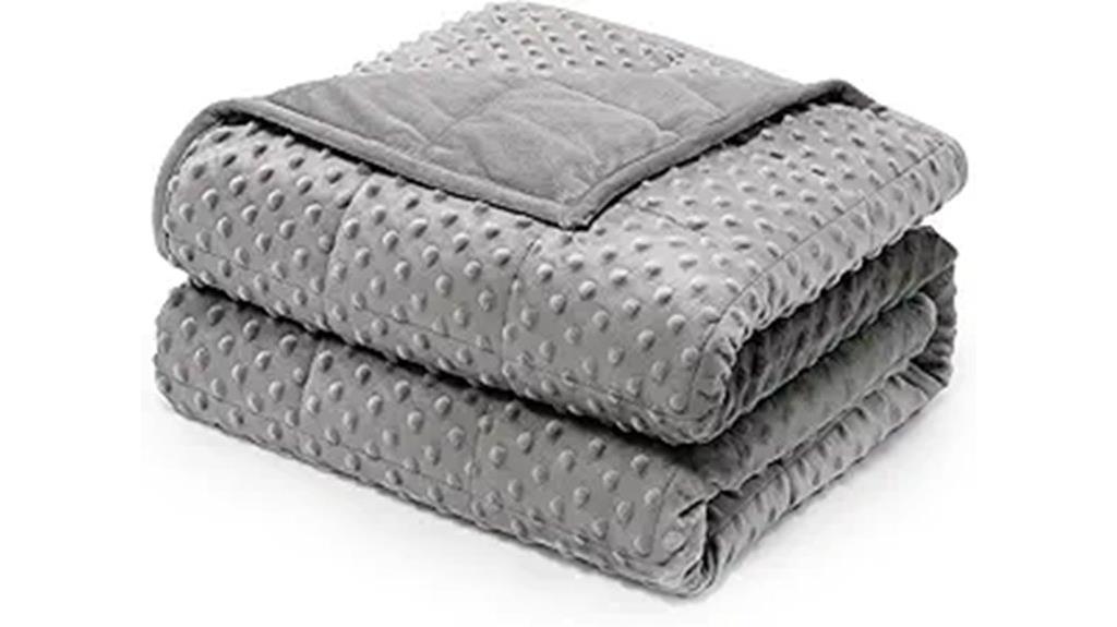 queen size minky dot blanket