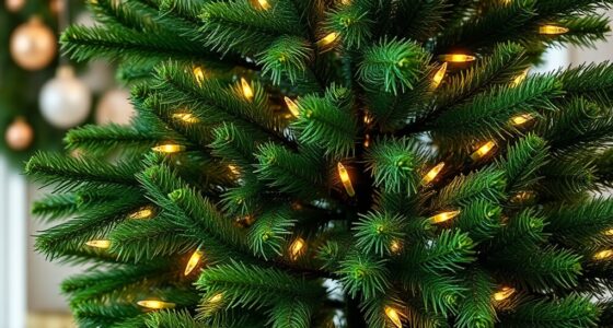 realistic pre lit christmas trees