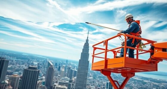 safe high area painting