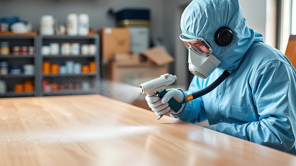 safe waterborne coating application