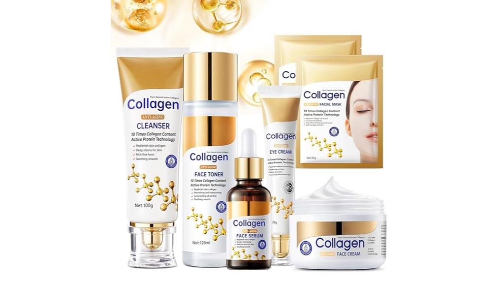 seven piece collagen skincare kit