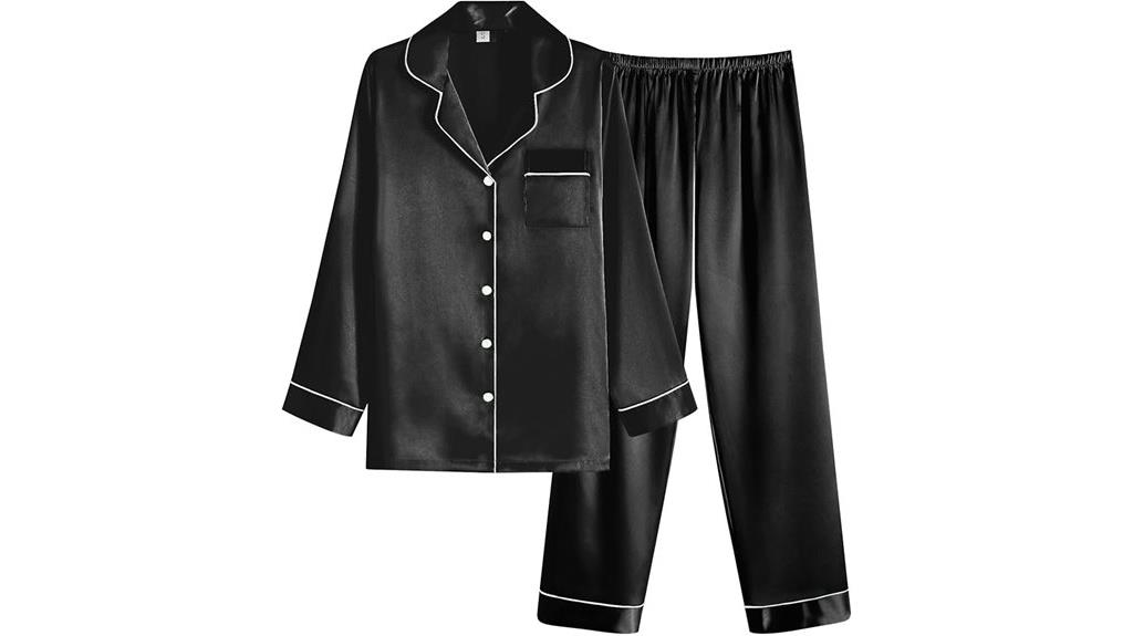 silk satin pajama set