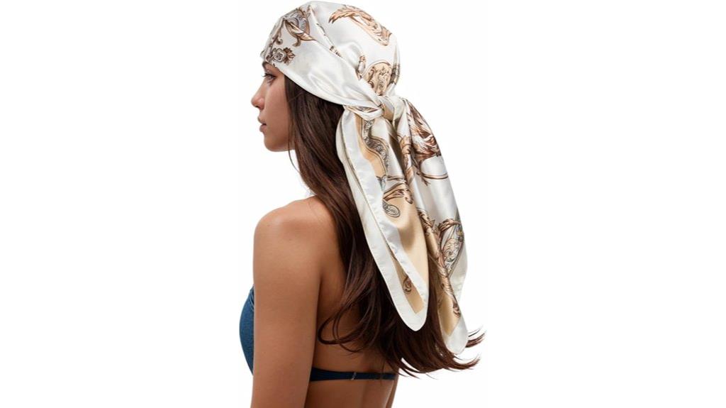 silk style printed square bandana