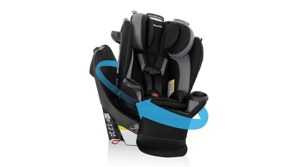 sixteen position rotating seat