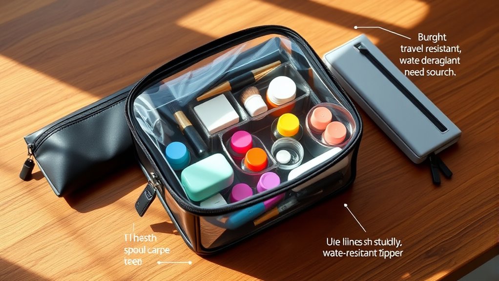 size organization durability water resistance