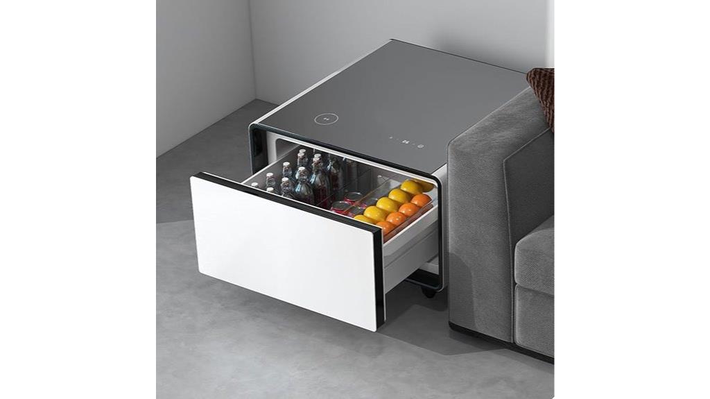 smart coffee table with fridge