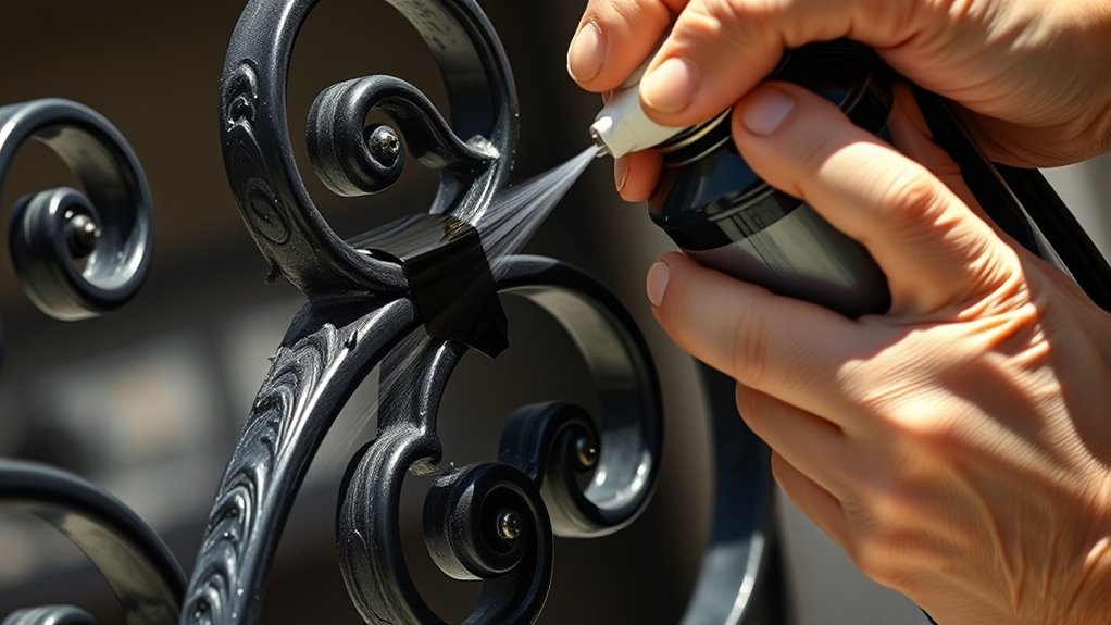 smooth wrought iron spray
