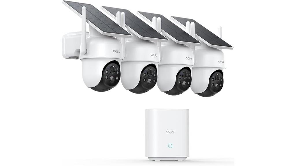 solar powered outdoor security kit