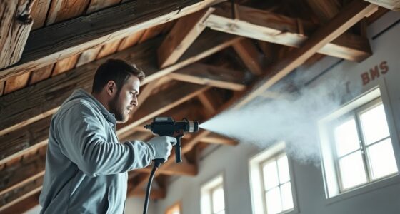 spray beams and rafters