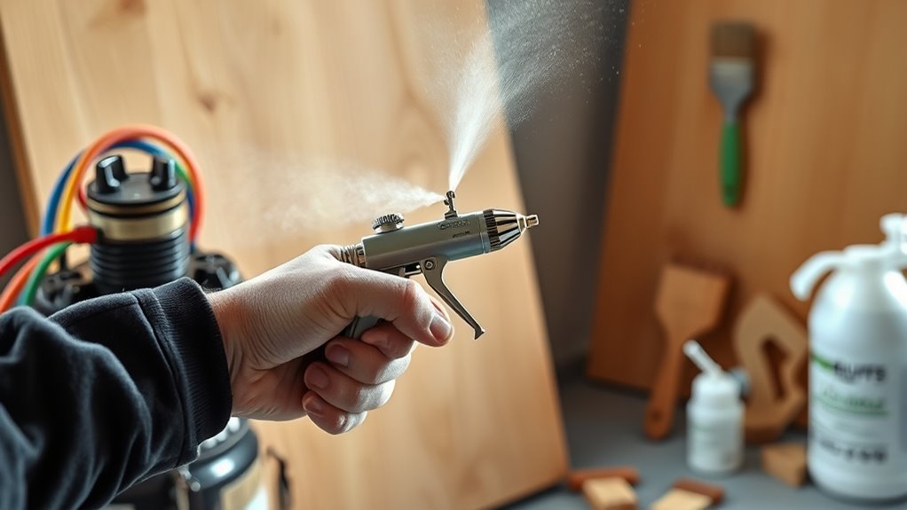 spray gun setup technique