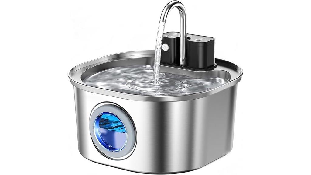 stainless steel pet fountain