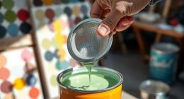 strain paint before spraying