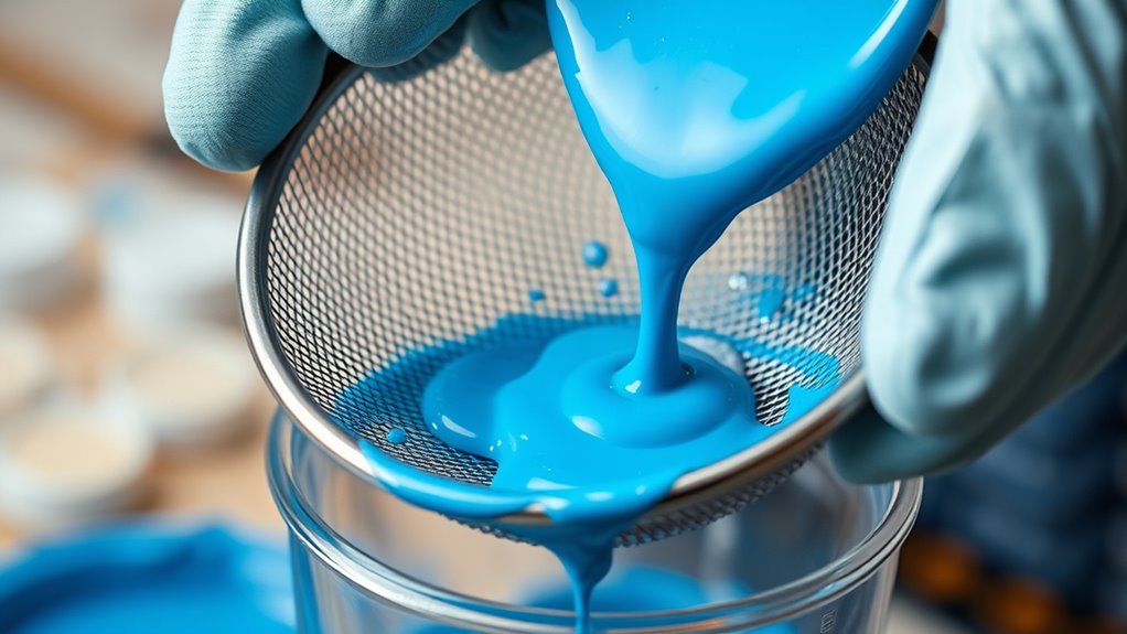 strain paint for smooth finish