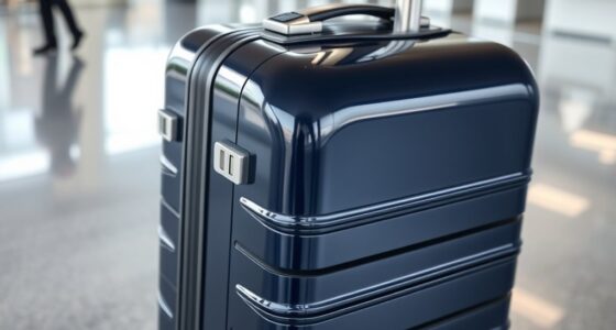 stylish usb enabled travel luggage