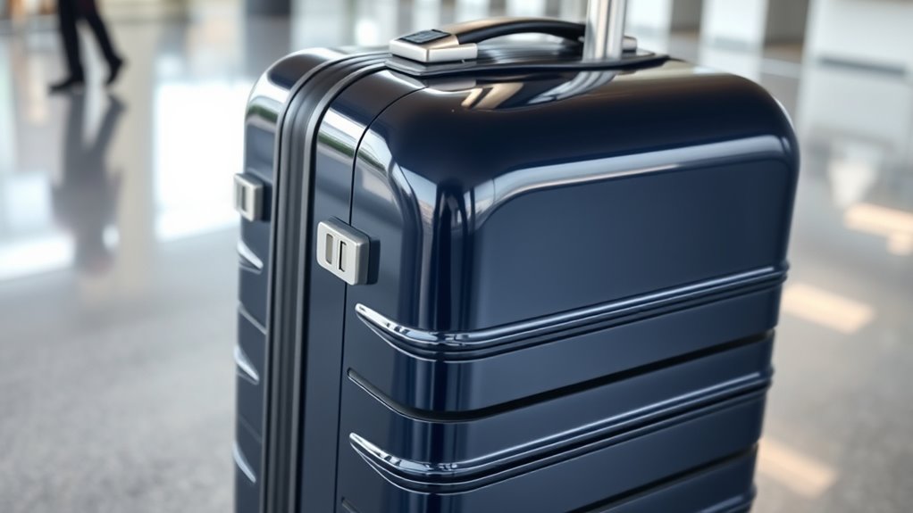 stylish usb enabled travel luggage