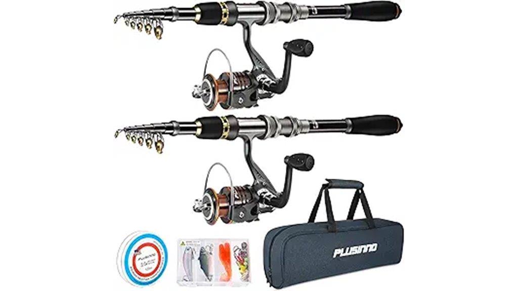 telescopic fishing rod set