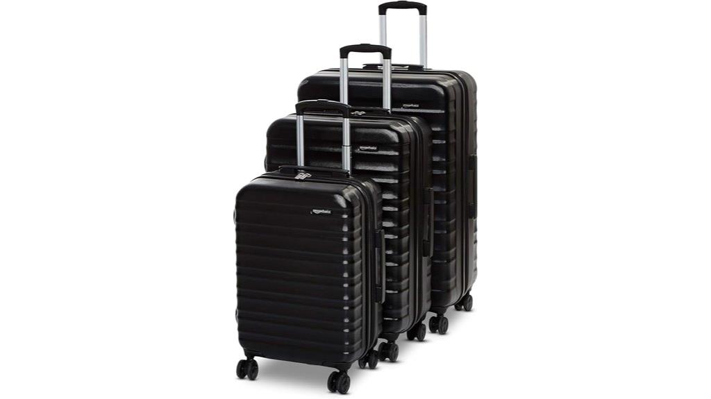 three piece hard shell luggage