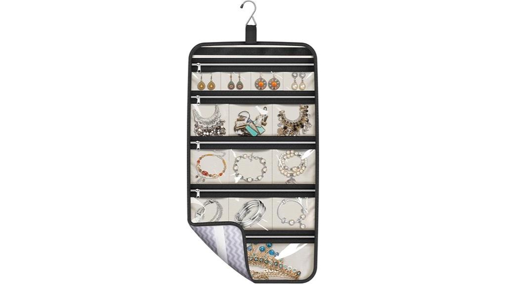 travel jewelry organizer case