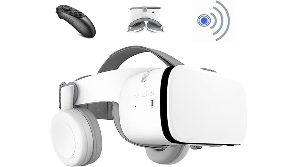 vr headset with controller