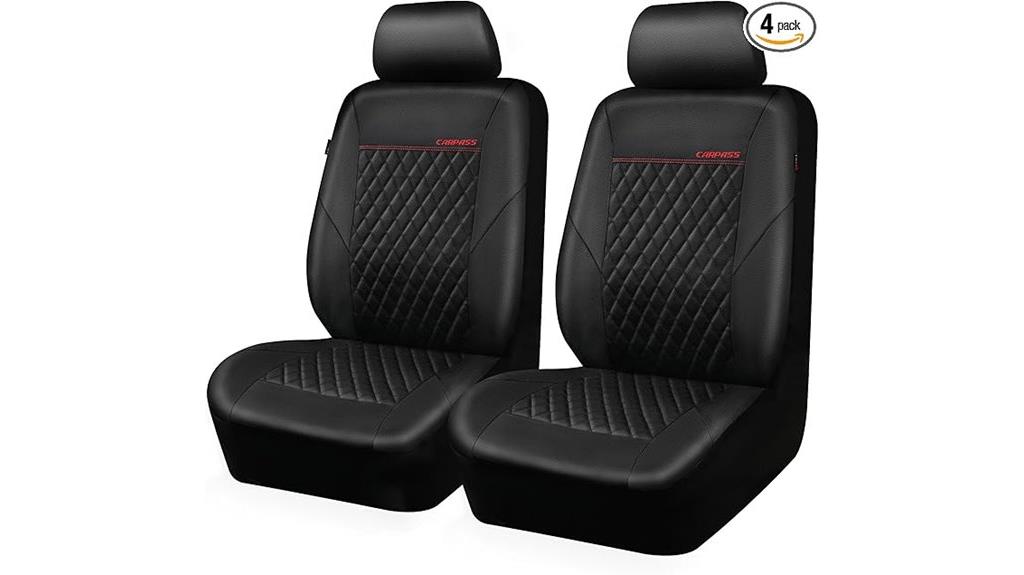 waterproof black leather cover