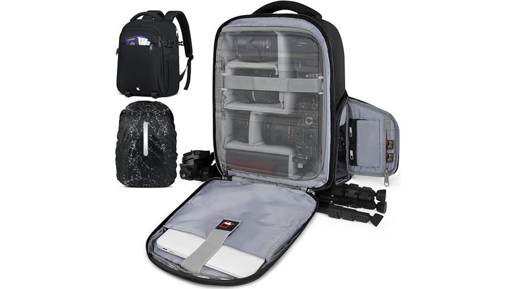 waterproof laptop camera backpack