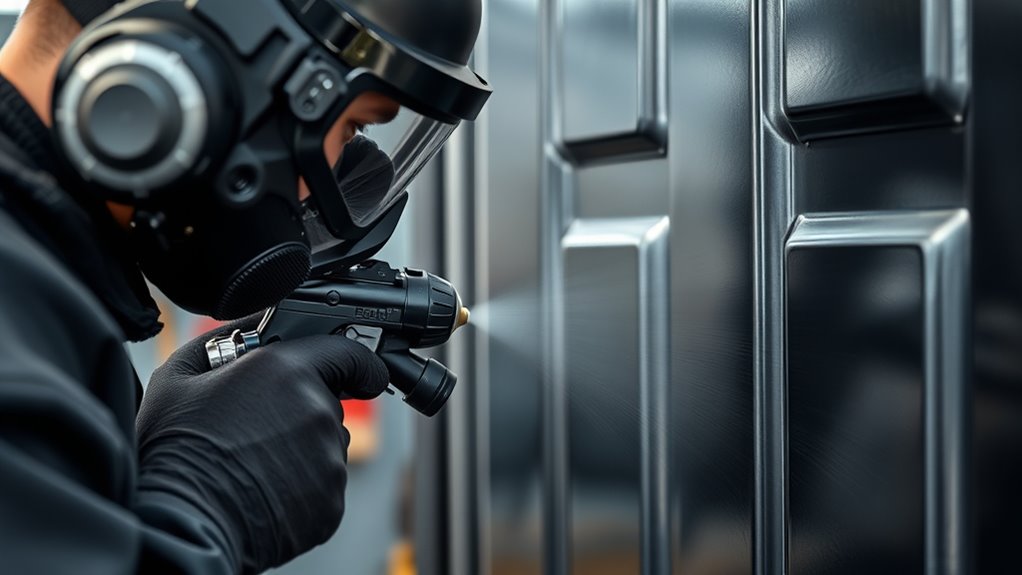 wear protective gear prep surface