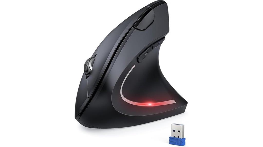 wireless ergonomic mouse with dpi