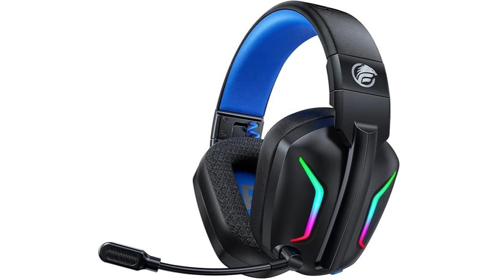 wireless led gaming headset