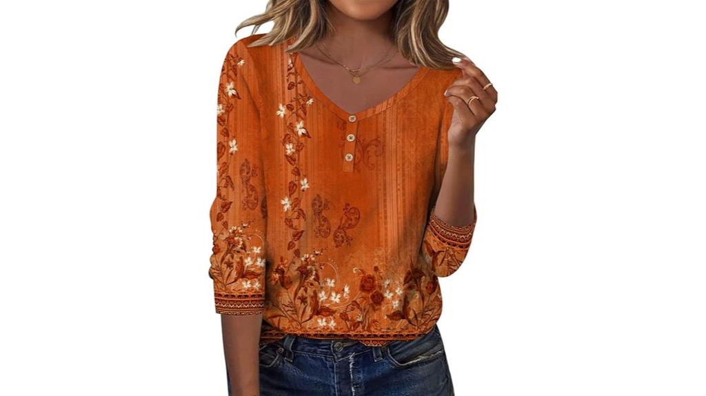 women s v neck long sleeve tee