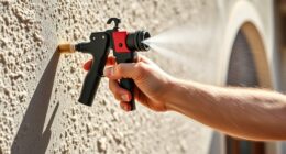 yes you can spray elastomeric paint