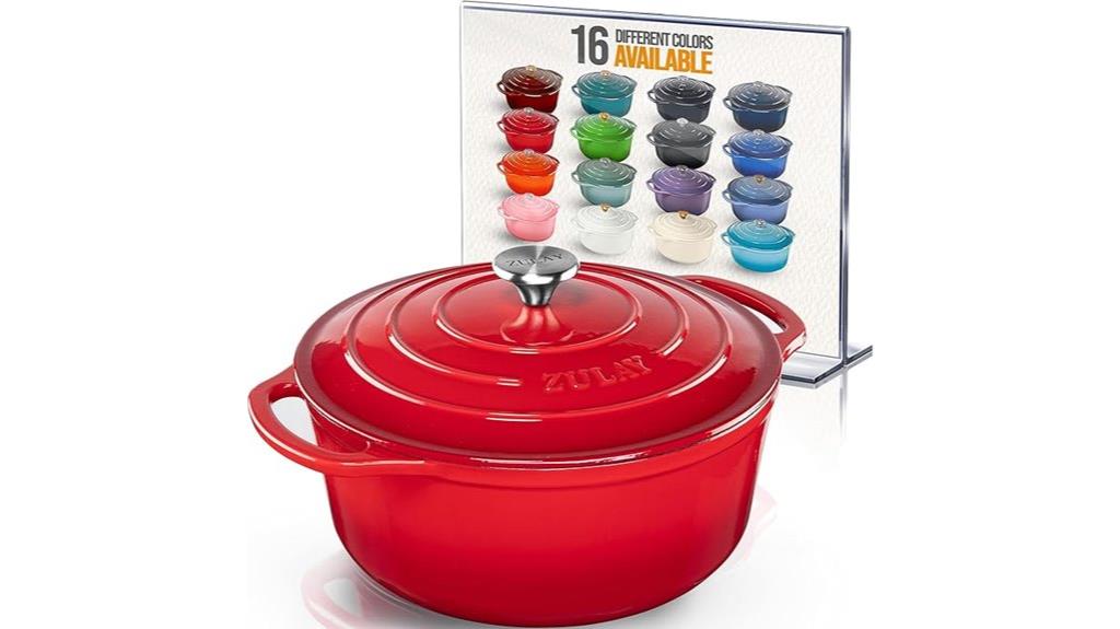 zulay 6 quart cast iron