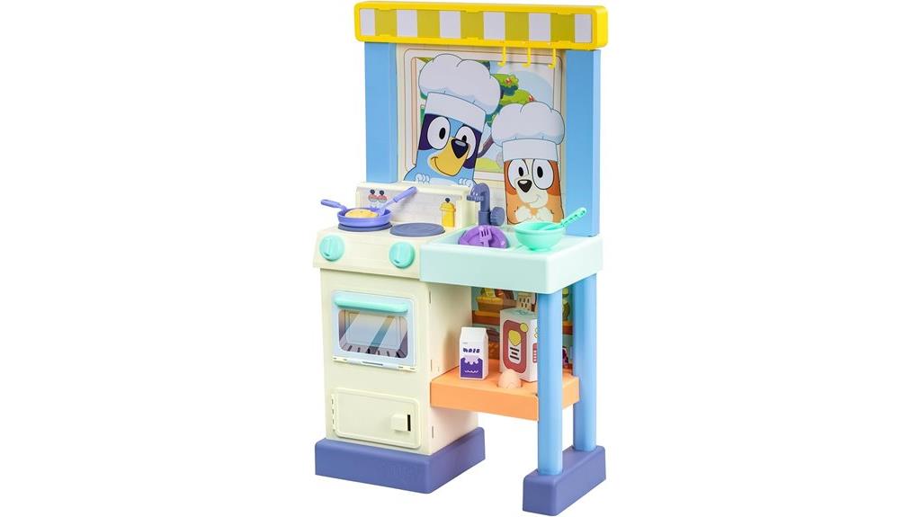 colorful bluey toy kitchen