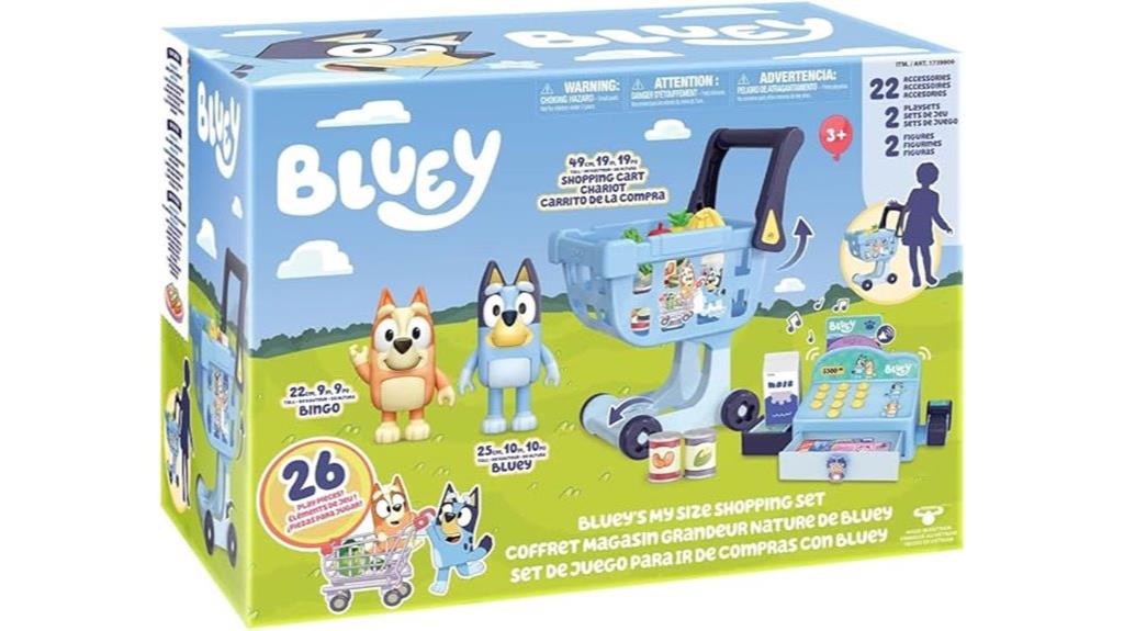 kids bluey shopping toy