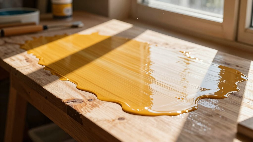 apply finishes during cooler times