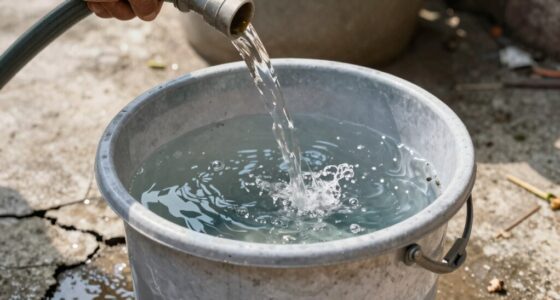 bucket flushing without hose