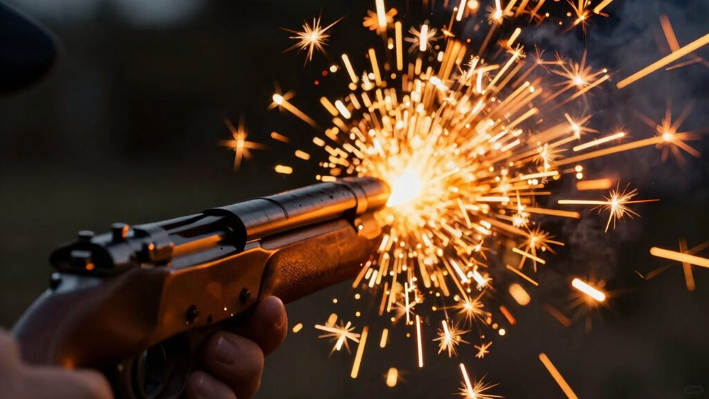 bullet material influences spark