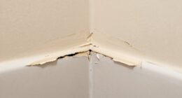 caulk cracks after spraying