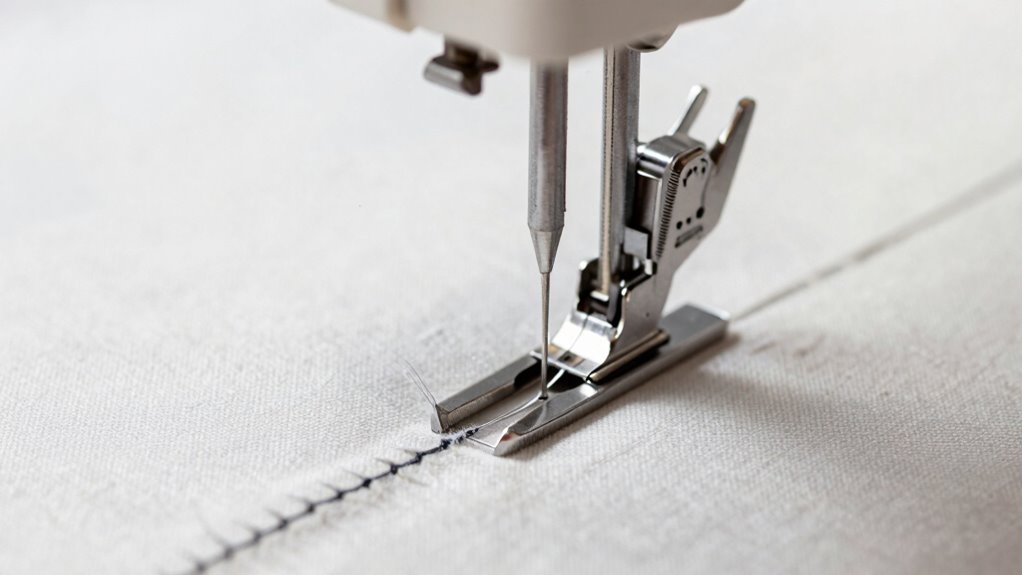 check needle alignment visually