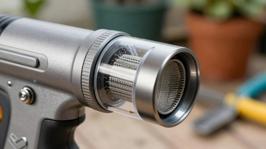 check sprayer filter first