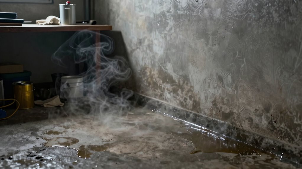 detect vapor buildup signs